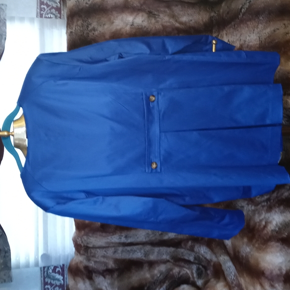 Joan Rivers blue blazer size large - Picture 5 of 9